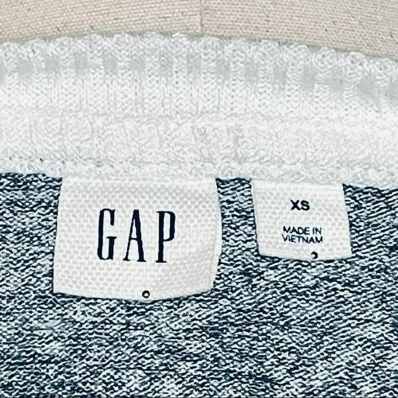 GAP Color-Block Gray & White Knit Raglan Tee Size XS - Picture 4 of 5